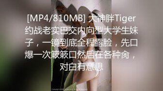 [MP4/810MB] 大神胖Tiger约战老实巴交内向型大学生妹子，一镜到底全程露脸，先口爆一次簌簌口然后在各种肏，对白有意思