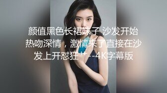 颜值黑色长裙妹子 沙发开始热吻深情，激情来了直接在沙发上开怼狂艹--4K字幕版