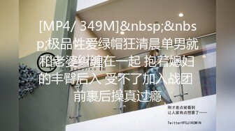 [MP4/ 349M]&nbsp;&nbsp;极品性爱绿帽狂清晨单男就和老婆纠缠在一起 抱着媳妇的丰臀后入 受不了加入战团 前裹后操真过瘾