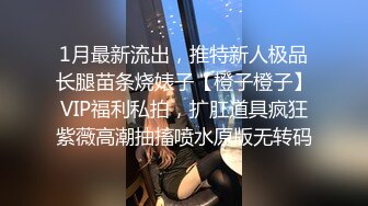 1月最新流出，推特新人极品长腿苗条烧婊子【橙子橙子】VIP福利私拍，扩肛道具疯狂紫薇高潮抽搐喷水原版无转码