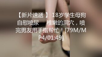 【新片速遞 】 18岁学生母狗自慰喷尿❤️稚嫩的洞穴，喷完男友用手指帮忙！[79M/MP4/01:49]